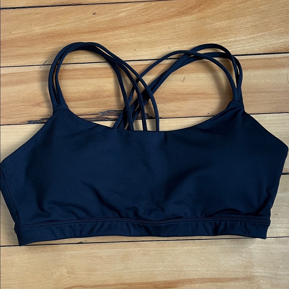 GAP Black Strappy Sports Bra